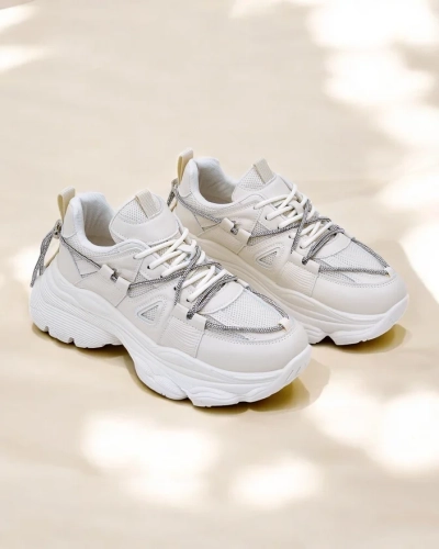 Royalfashion Women's Sneakers on a Thick Sole Reterri