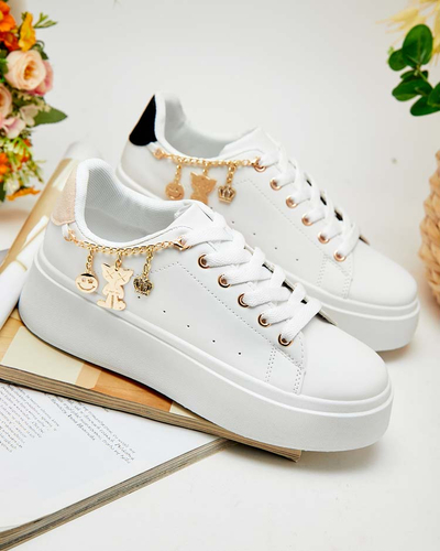 Royalfashion Women's sporty sneakers with Gonemi embellishment