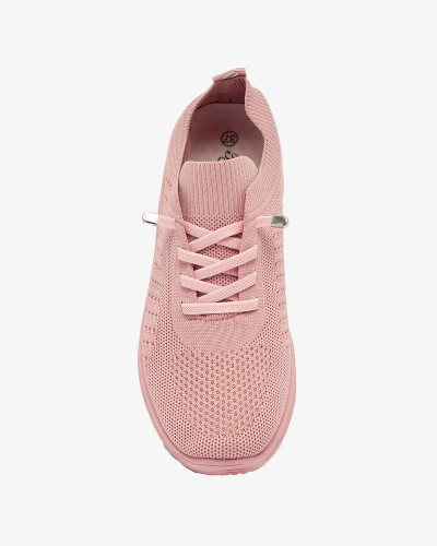 Women's fabric sports shoes in pink Sedmo- Footwear