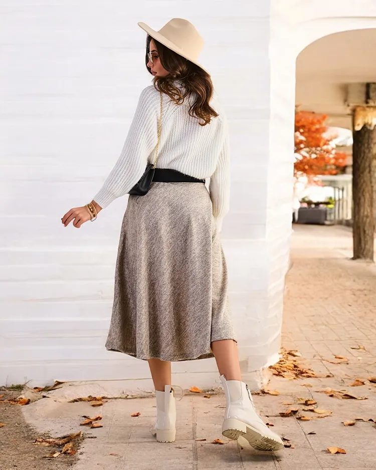 Royalfashion Sieviešu vidējā garuma svārki