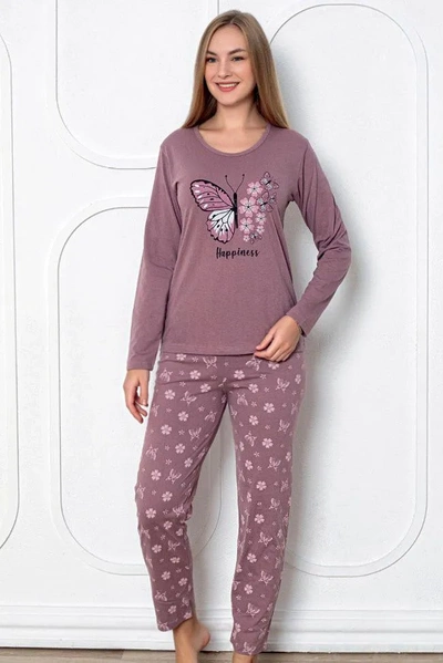 Royalfashion Women's Cotton 2-piece Pajama with Butterflies