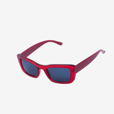 Red women's slim sunglasses - Accessories