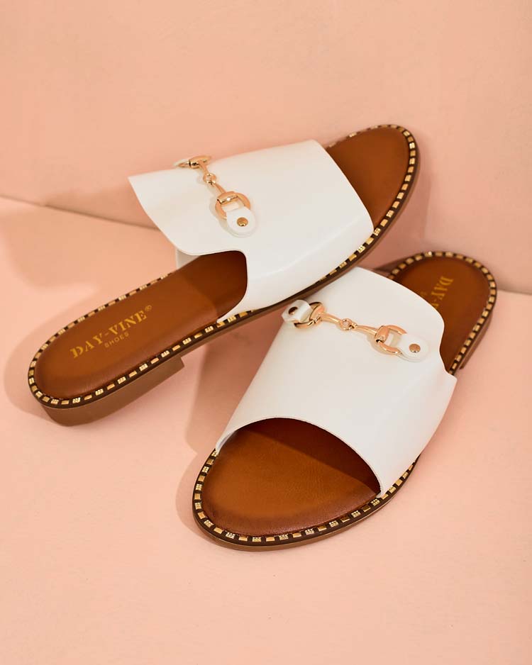 Royalfashion Sieviešu Ovib plakanās čības ar plakanu zoli