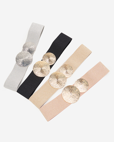 Sieviešu sudraba mirdzoša plata josta - aksesuāri