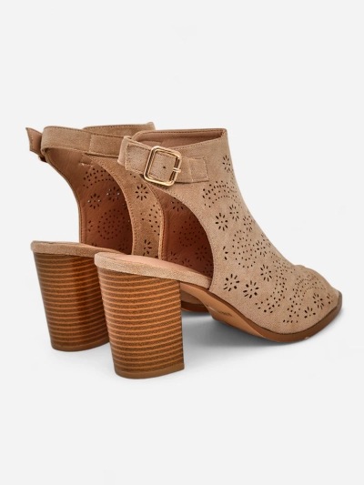 Royalfashion Women’s cut-out block-heel sandals Abetle