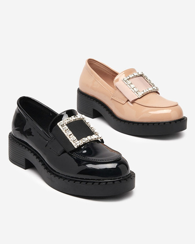 Lacquered shoes with a black buckle Fogim - Footwear