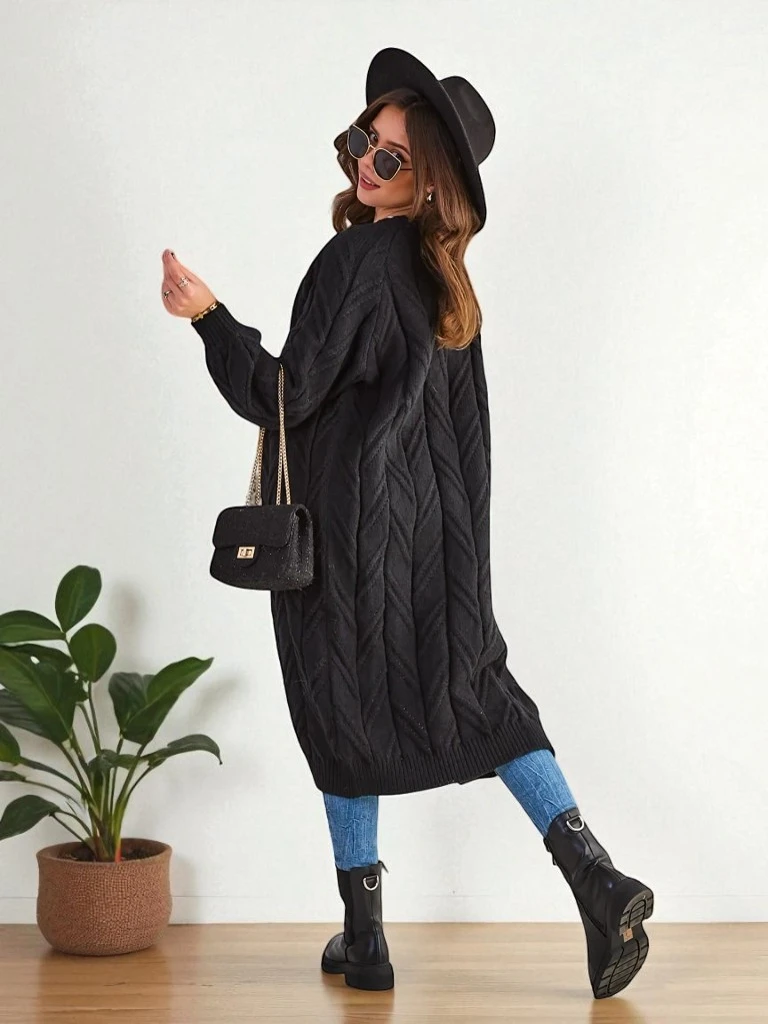 Royalfashion Women's Knitted Poncho Sweater