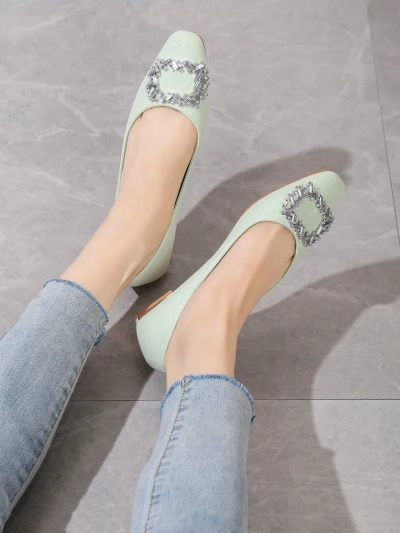 Royalfashion Women's ballet flats with glitter Ofenale