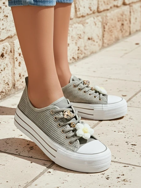 Обувь Royalfashion Женские перфорированные кроссовки с декорациями Osdo