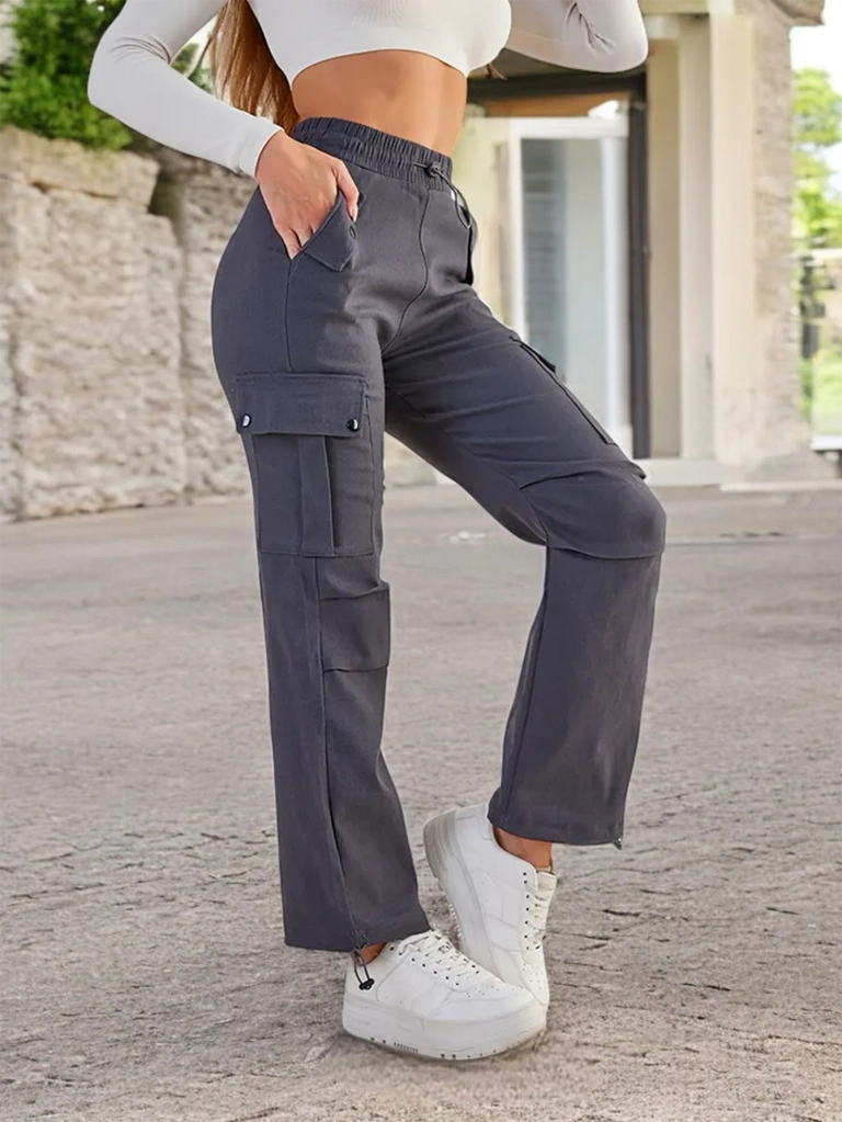 Royalfashion Women's fabric combat pants