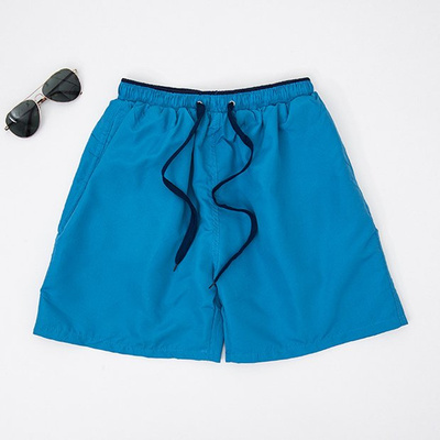 Turquoise men's shorts - Clothing