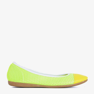 Neon Green Women's Susanita Ballerinas - Footwear