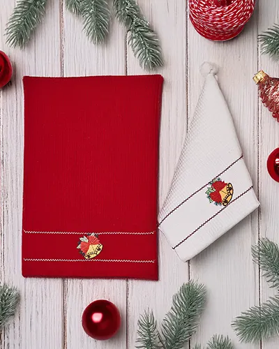 Royalfashion Holiday towel set Happy New Year