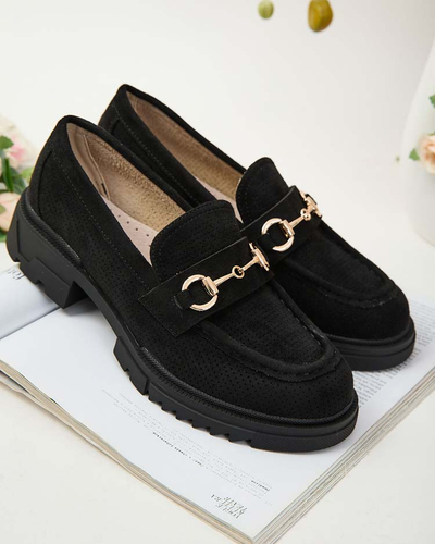 Royalfashion Женские ажурные мокасины с цепочкой Imerila