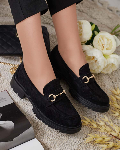 Royalfashion Женские ажурные мокасины с цепочкой Imerila