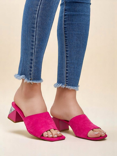 Royalfashion Women’s slides with decorative heels Vollatie