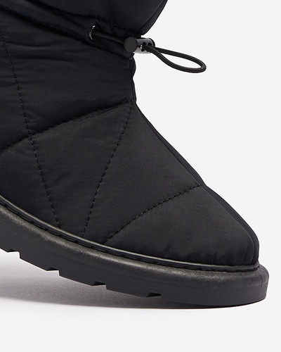 Black women's insulated boots a'la snow boots Kaliolen - Footwear