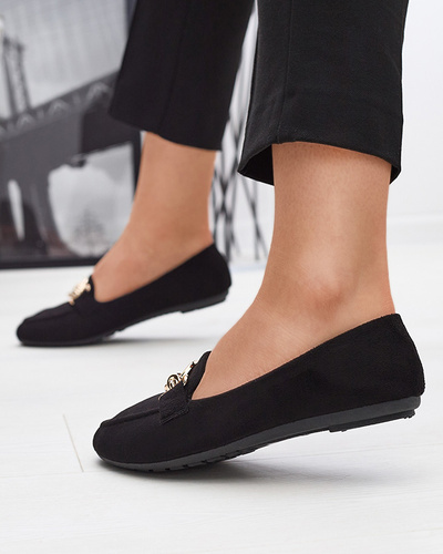 Eco-suede black moccasins Brussi - Footwear