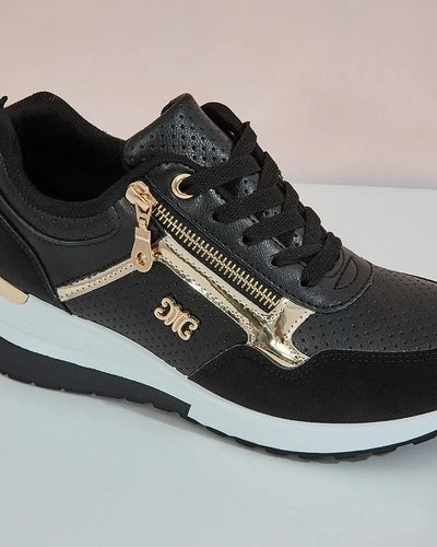 Royalfashion Women's sporty sneakers on a platform on a platform by Bizoxi