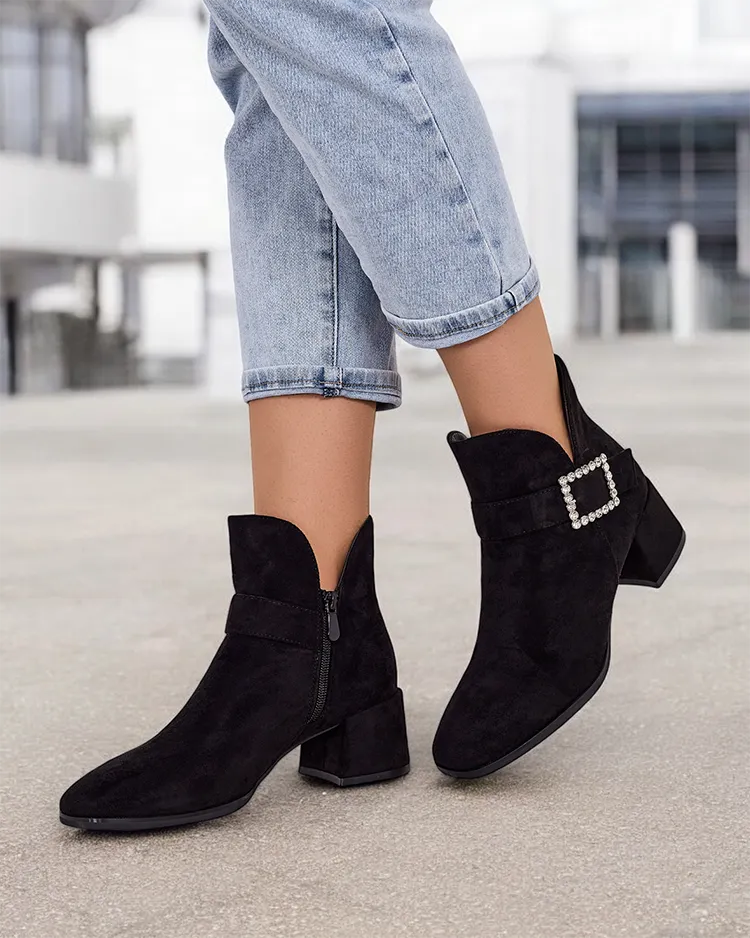 Royalfashion Women's ankle boots with low heel Vetti