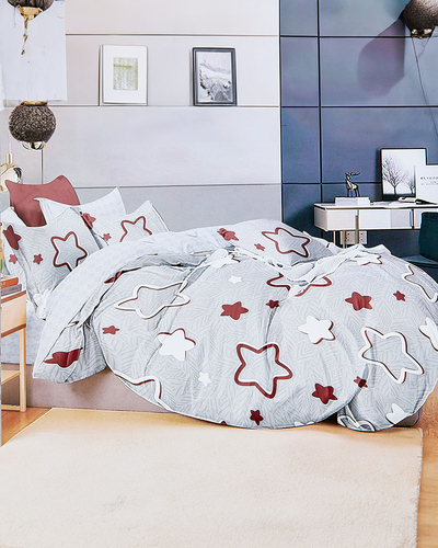 Royalfashion Rakstaina gultasveļa 160x200, 3 daļas