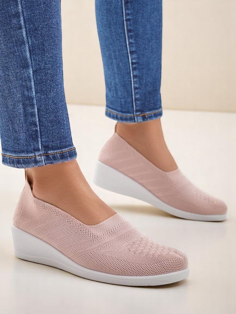 Royalfashion Women's moccasins on a low wedge Epoles