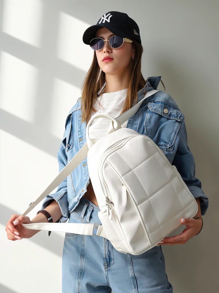 Royalfashion Sieviešu ekoloģiskās ādas mugursoma