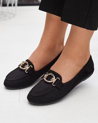 Eco-suede black moccasins Brussi - Footwear