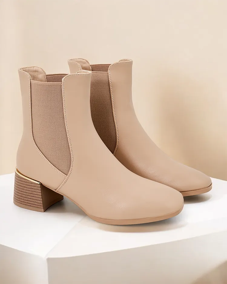 Royalfashion Women's ankle boots on low heels Eterra