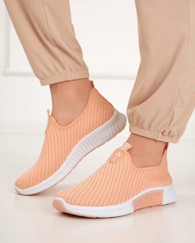 Pink women's slip-on sports shoes Banila - Footwear