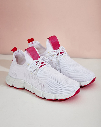 White and pink women's sports shoes Baym - Footwear