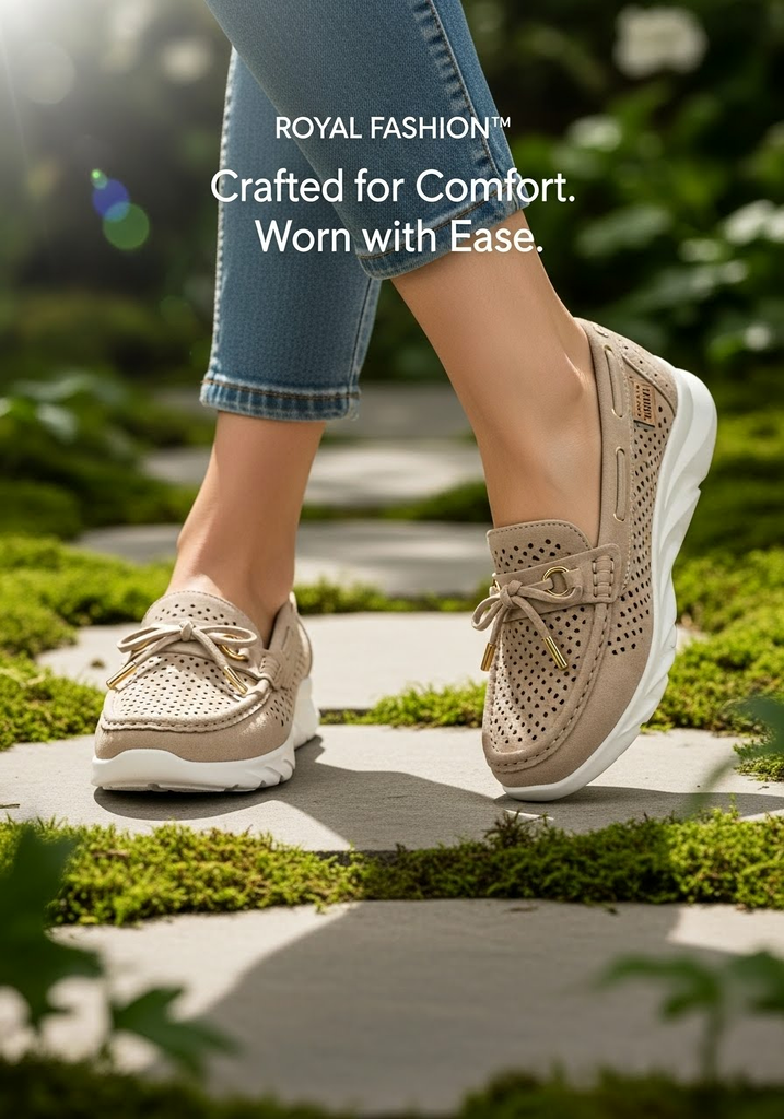 Royalfashion Sieviešu perforētie mokasīni Elissas