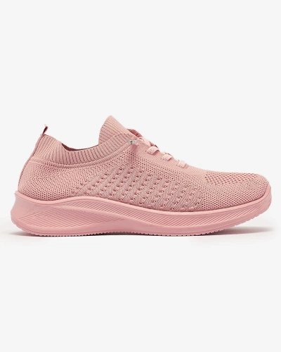 Women's fabric sports shoes in pink Sedmo- Footwear