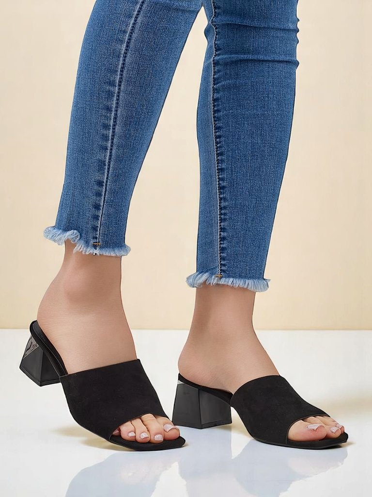 Royalfashion women’s slippers with a decorative heel Vollatie