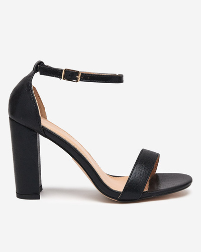 OUTLET Black women's sandals on the Ariassa post - Footwear