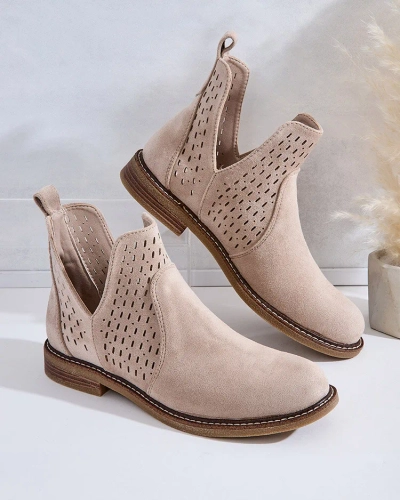 Royalfashion Sieviešu eko zamšādas Ovilla zābaki