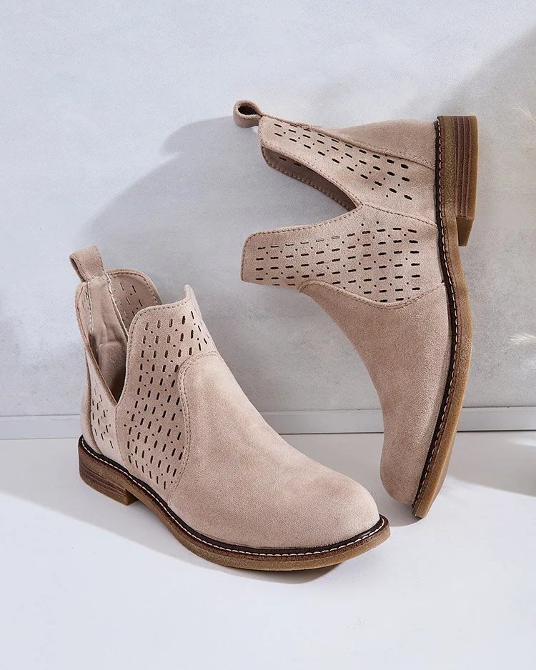 Royalfashion Sieviešu eko zamšādas Ovilla zābaki