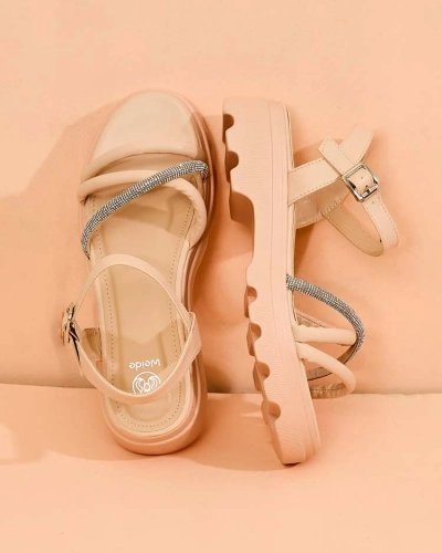 Royalfashion Women's zirconia sandals Ofavle