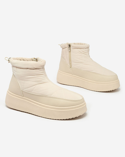 Royalfashion Sieviešu sniega zābaki bēšā krāsā Fopinia