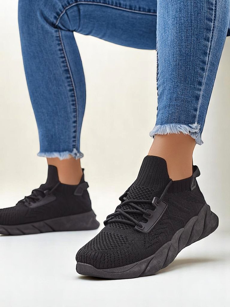 Royalfashion Women's lace-up fabric sports shoes Amaney