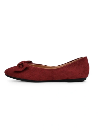 Royalfashion Women's ballet flats with a bow Abroes