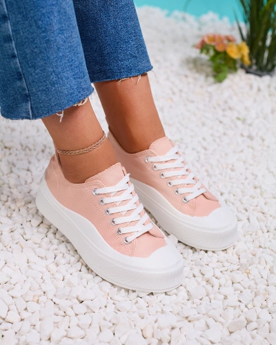 Royalfashion Pink Luceri platform sports sneakers