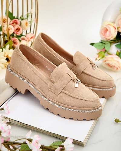 Royalfashion Women's moccasins with zircons Ali