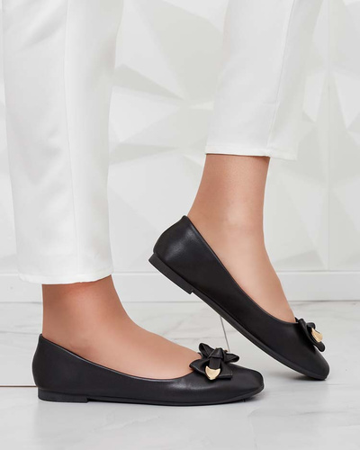 Royalfashion Women's ballerinas with bow Fittco