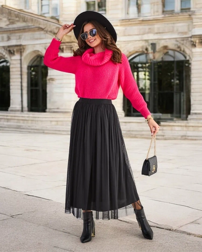 Royalfashion Women's midi tulle skirt