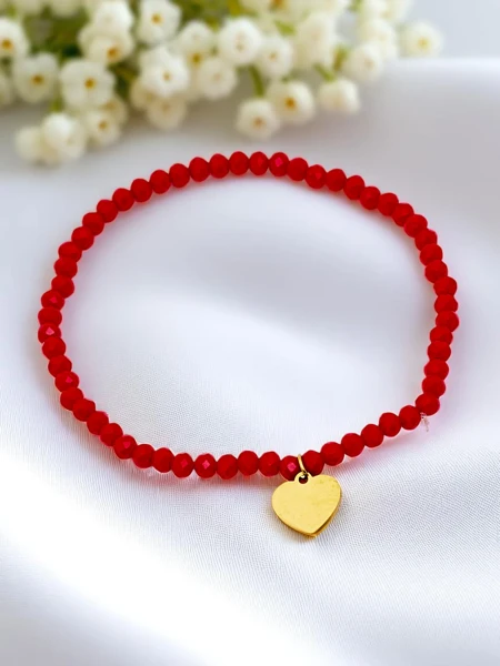 Royalfashion Women's bracelet with heart pendant