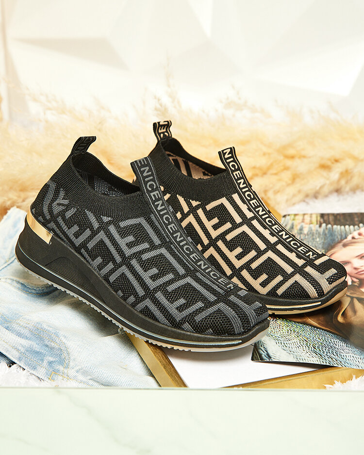 Royalfashion Women's slip-on sports shoes with print Wecalle