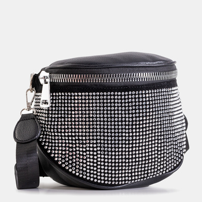 Black and silver ladies' kidney bag - Accessories