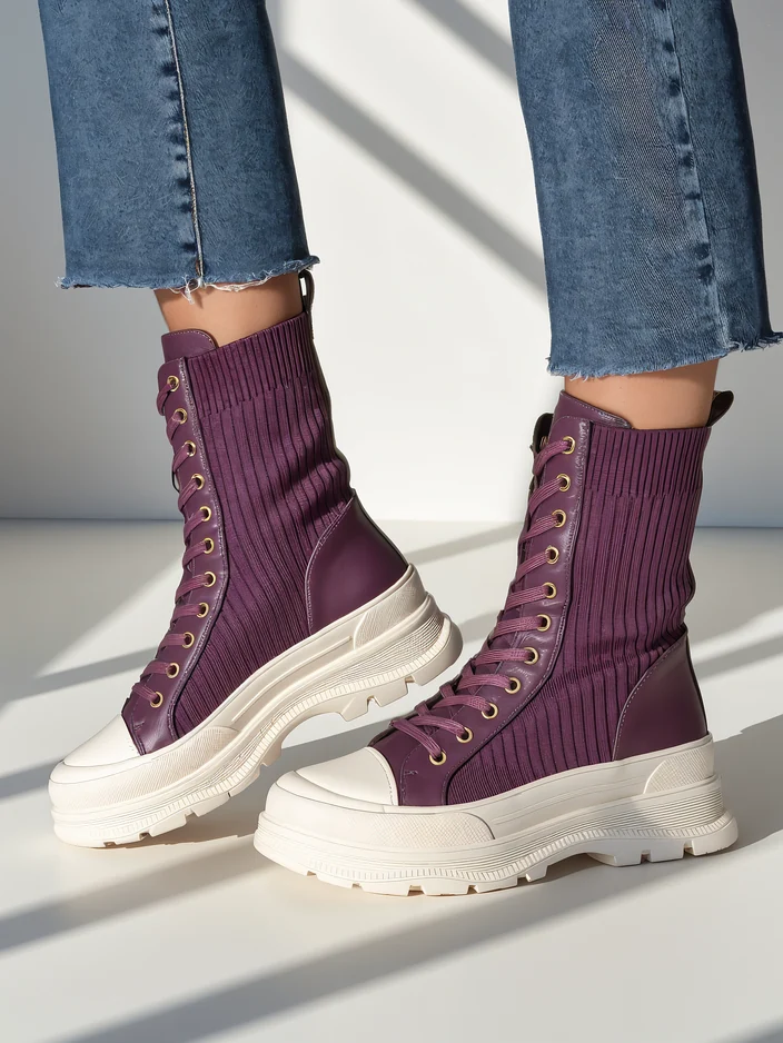 Royalfashion Sieviešu augstās darba botas Fosilla