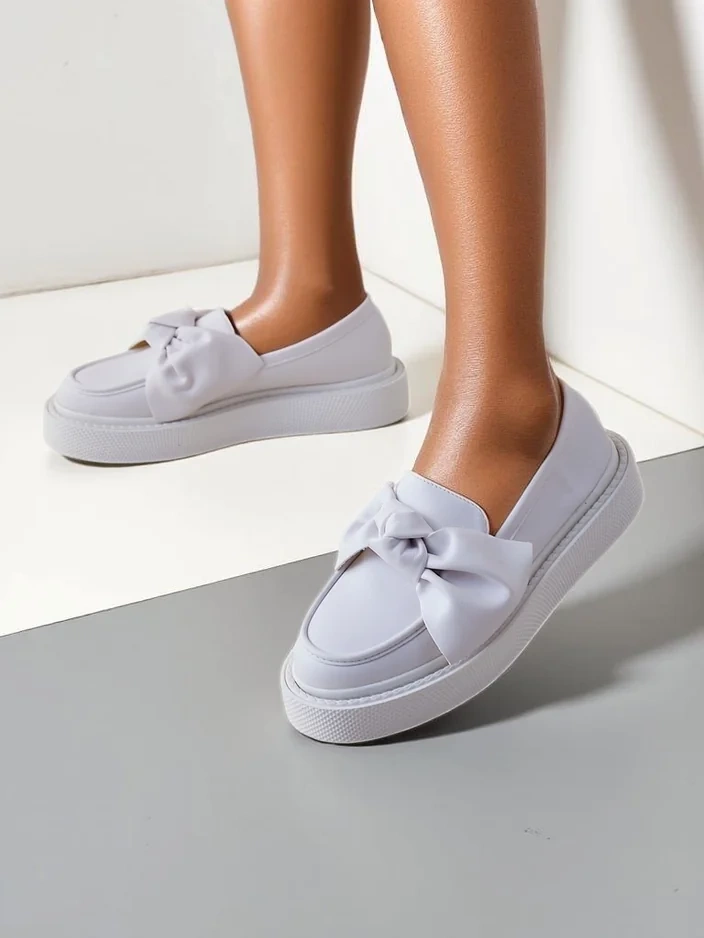 Royalfashion Элегантные женские мокасины с бантиком Ortto